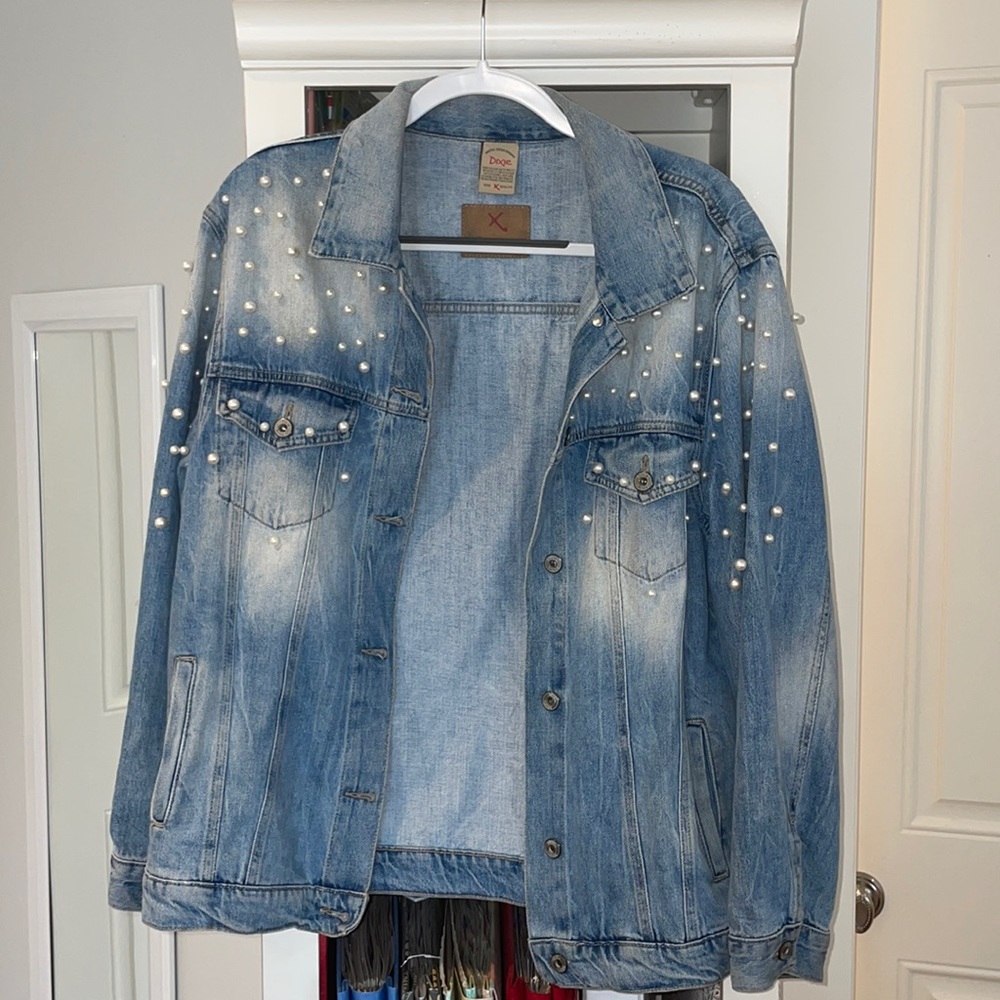 Dixie Pearl Denim Jacket- made in Italy